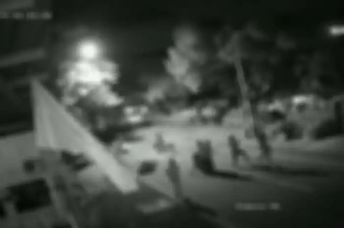 Rekaman CCTV saat geng akatsuki 2018 membegal Andika