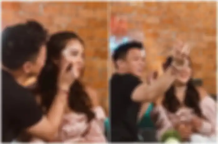 Anya Geraldine salting mukanya disentuh Ariel NOAH