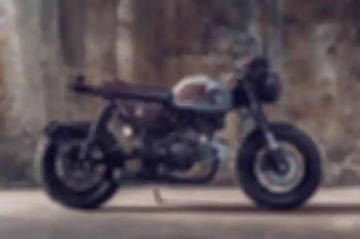  Kecil tapi gahar, modifikasi motor Honda Monkey ini bergaya cafe racer.