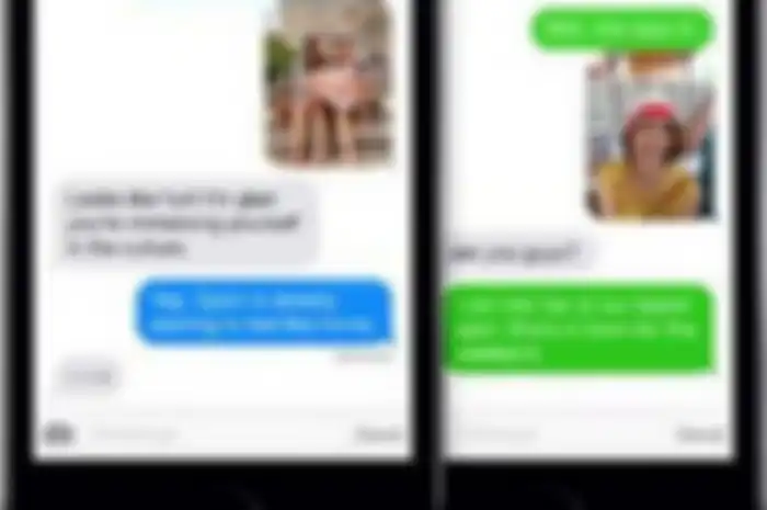 Tampilan iMessage