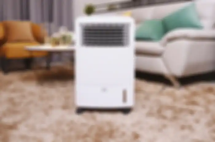 Ilustrasi-Air Cooler, kipas angin rasa AC, pendinginan dnegan air dan batu es.