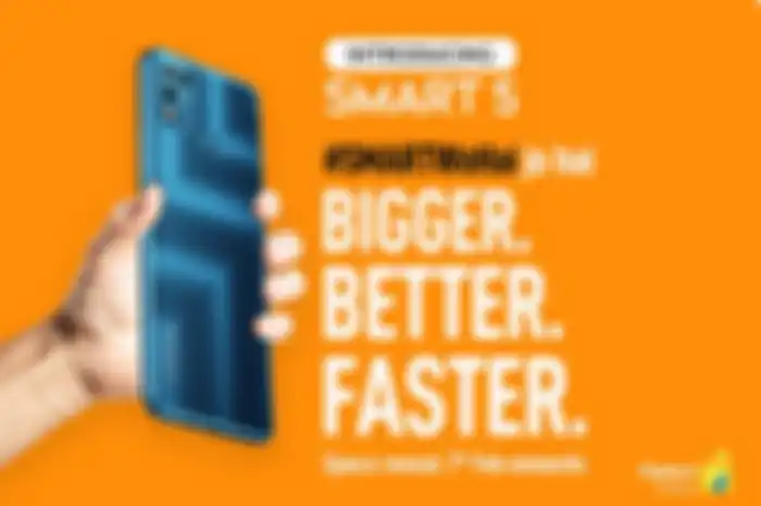 Poster peluncuran seri Infinix SMART 5 yang dijadwalkan akan diperkenalkan pada 11 Februari 2021.
