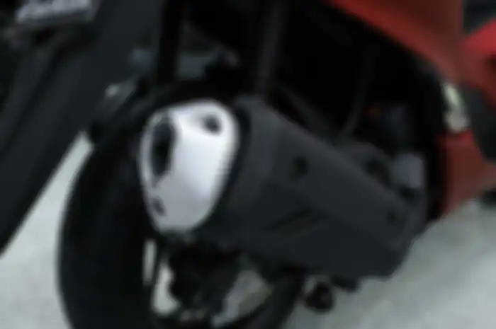 Bentuk knalpot baru di Honda PCX 160.