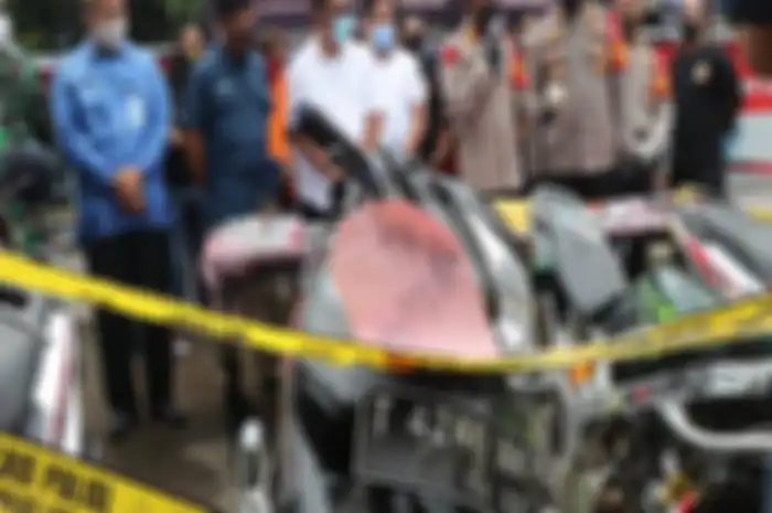 Belasan motor tarikan leasing diamankan polisi.