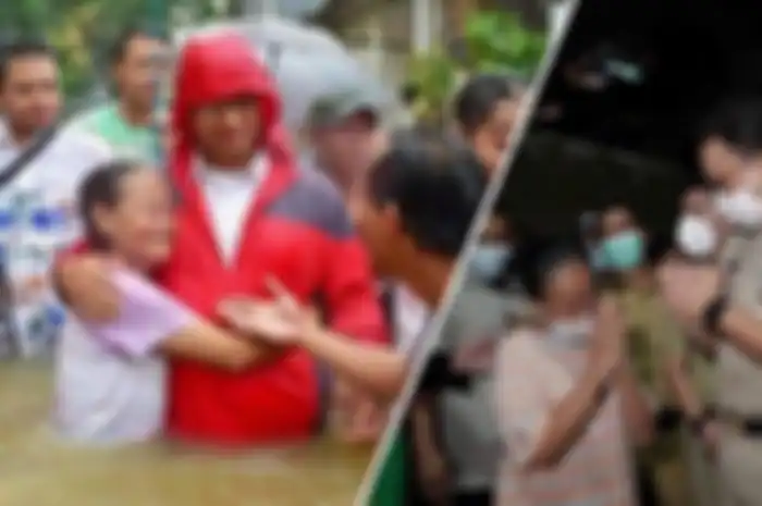 Anies Baswedan di Kampung Melayu pada 20 februari 2017 dan 9 Februari 2021 setelah menjadi GUbernur DKI. Anies sukse tangani banjir Jakarta 