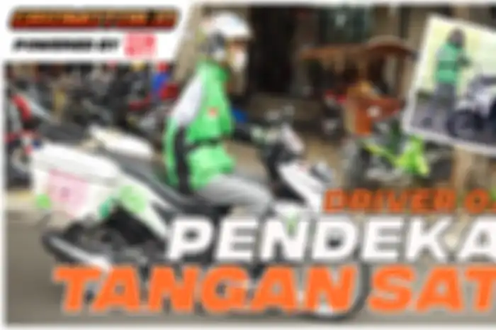 Pemuda asal Karang Anyar, Solo bisa menjadi inspirasi bikers, walaupun difabel tangan cuma satu tetap kerja sebagai driver ojek online.