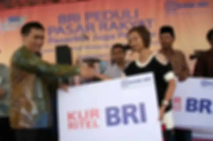 Ilustrasi penyaluran pinjaman tanpa agunan atau KUR BRI