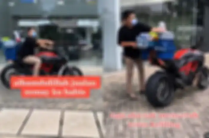 Tukang siomay sultan dagang pakai moge Rp 200 jutaan, ngakunya begini