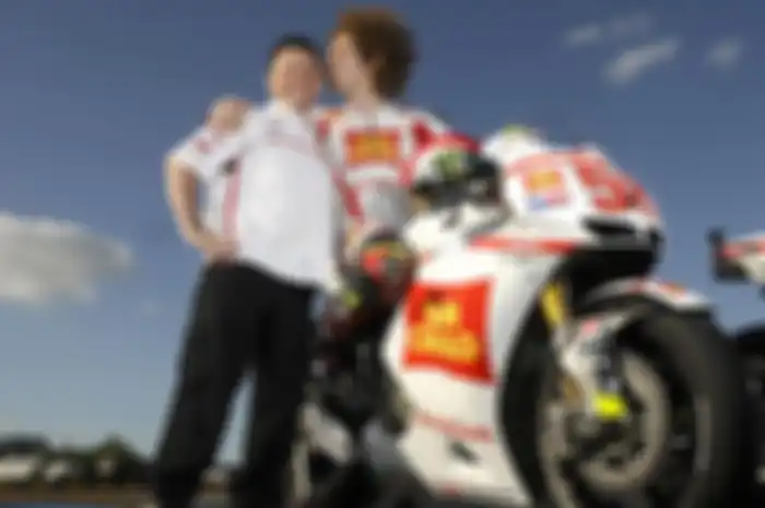 Fausto Gresini bersama Marco Simoncelli
