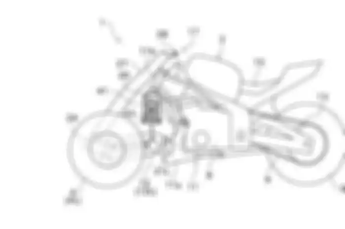 Gambar paten motor konsep roda tiga dari Kawasaki.