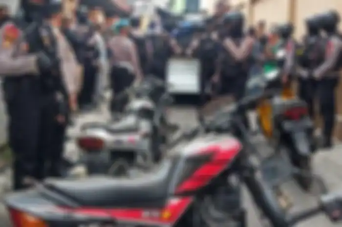 Saudara Yamaha RX-king dan puluhan motor lainnya disita polisi.