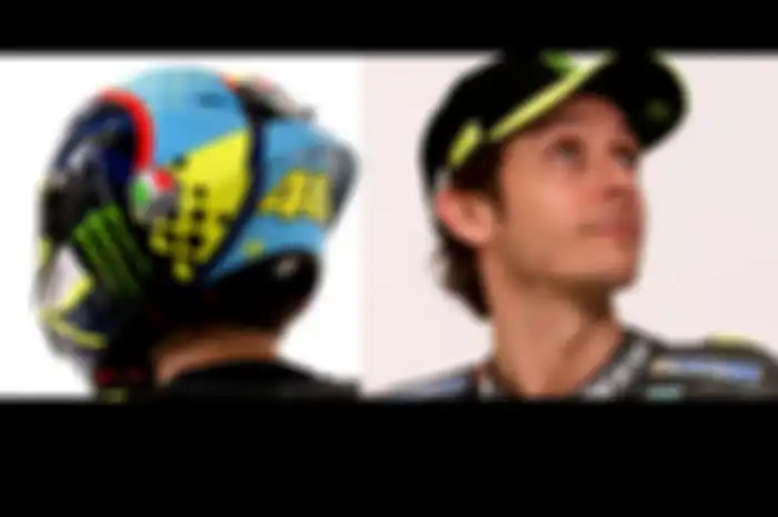 Penampakan livery baru Valentino Rossi di skuat Petronas Yamaha SRT musim MotoGP 2021. Ada warna hijau telur asin di helm Valentino Rossi