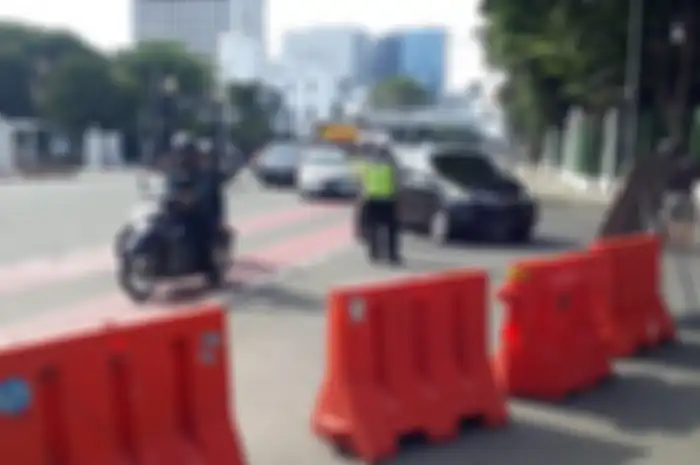Moge dan motor knalpot brong dilarang sunmori lewat Istana Presiden, Minggu (28/2/2021)