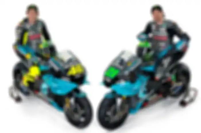 Ilustrasi. Valentino Rossi satu tim dengan muridnya Franco Morbidelli di Petronas Yamaha SRT