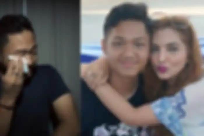 Azriel Hermansyah menangis kenang momen bersama Ashanty. 