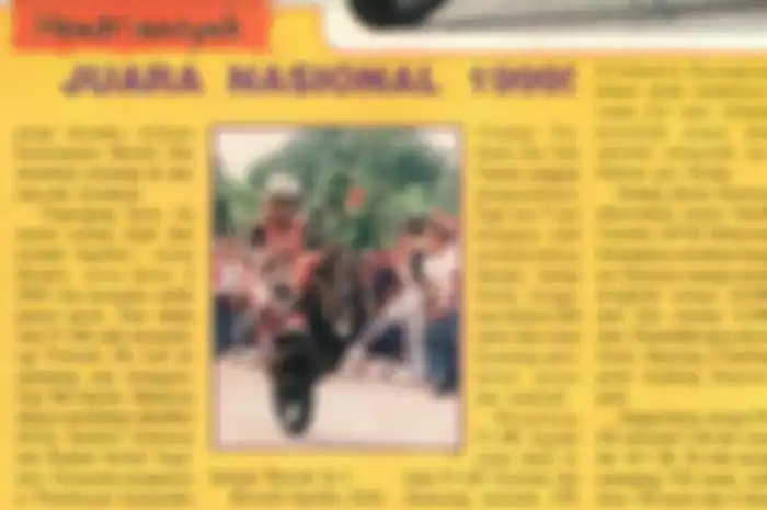 DeketBanget, Hendriansyah jadi juara nasional 1999, 22 tahun MOTOR Plus edisi pertama