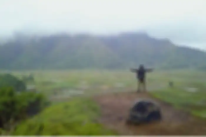 Pemandangan Desa Sembalun, Lombok.