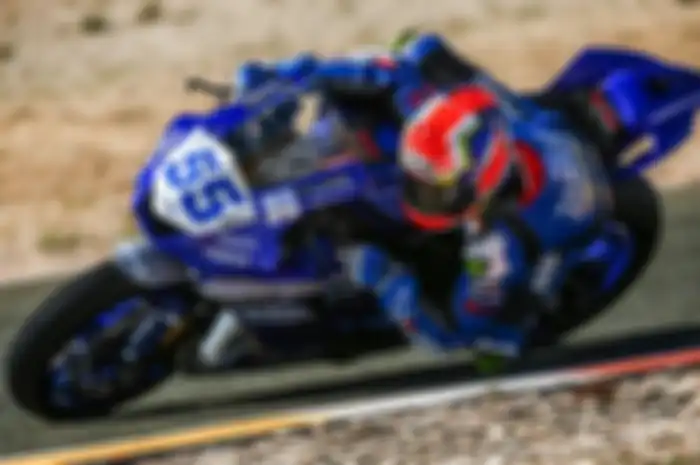 Galang Hendra mengetes motor balap Yamaha YZF-R6 RACE 2021