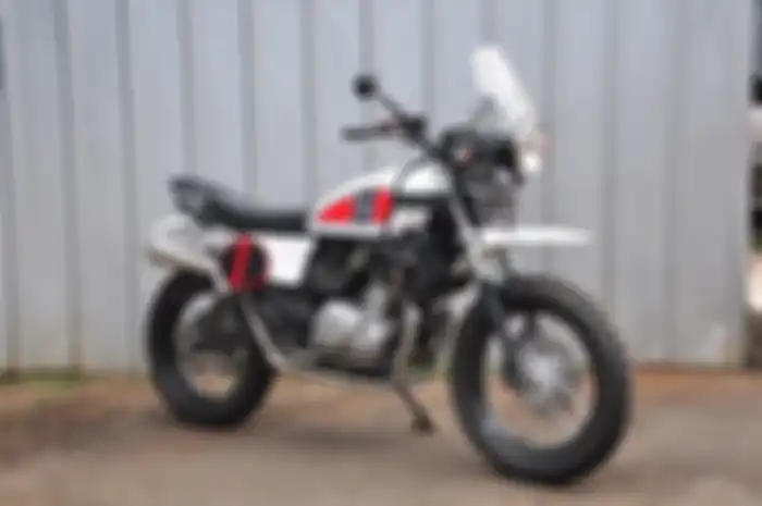 Modifikasi motor Suzuki Inazuma garapan Studio Motor, rombak total jadi motor adventure ala Royal Enfield Himalayan.