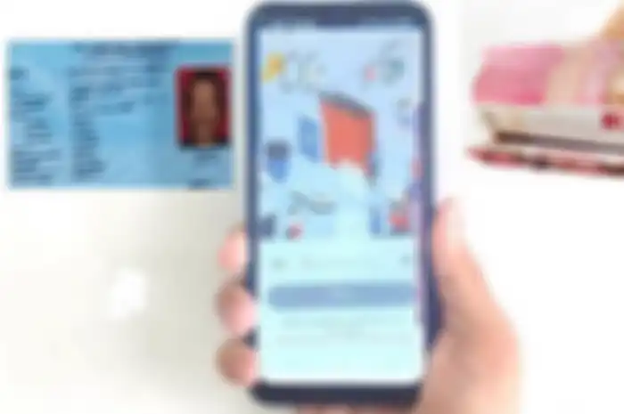 Isi aplikasi dari HP dan ada KTP syarat dapat uang pinjaman tanpa agunan atau KTA dari pemerintah