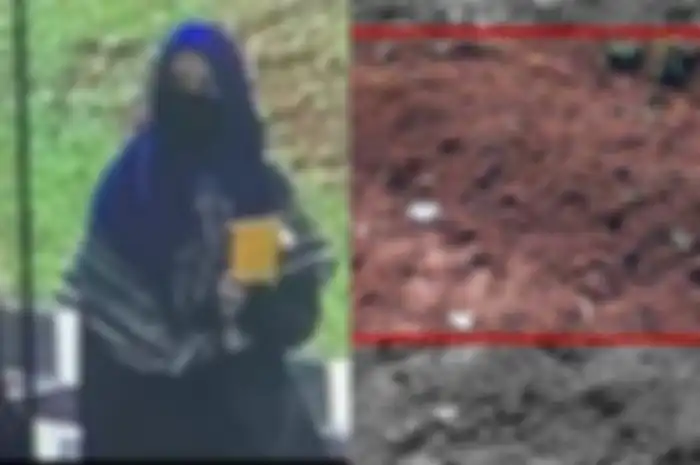 Penampakan makam Zakiah Aini di TPU Pondok Ranggon, Jakarta