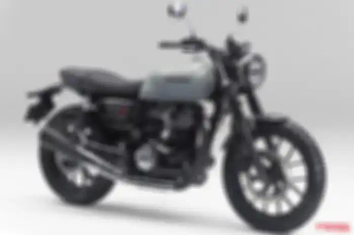 Motor baru Honda bermesin 350 cc tampang retro siap meluncur.