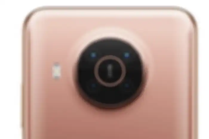 Tampilan modul kamera Nokia X20 dengan menggunakan lensa optik milik ZEISS.