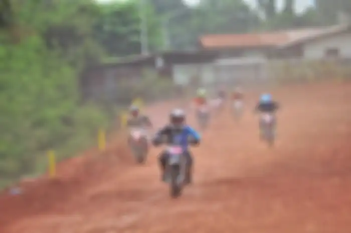 Ilustrasi balap motocross.