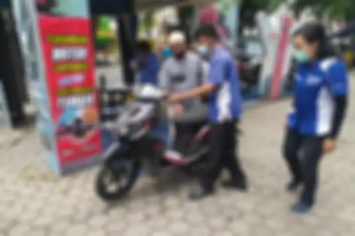 Enak banget ada program tukar motor lama dengan motor baru, caranya gampang.