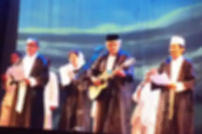 Deddy Mizwar, Iwan Fals dan Radhar Panca Dahana dalam satu panggung event budaya yang digelar pada Rabu (19/02/2020) malam di Gedung Kesenian Jakarta, Pasar Baru, Jakarta Pusat.