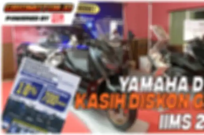 Yamaha Deta Group memberikan diskon dan cicilan lebih murah jika lakukan pembelian di IIMS Hybrid 2021 Kemayaoran, Jakarta Pusat.
