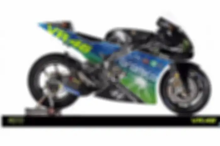 Bocor, penampakan livery tim VR46 milik Valentino Rossi bareng sultan asal Arab Saudi di MotoGP 2022.