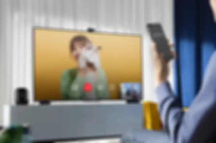 Ilustrasi layanan internet di smart TV