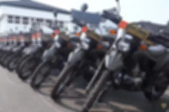 Motor dinas TNI Angkatan Darat yaitu Kawasaki KLX 150