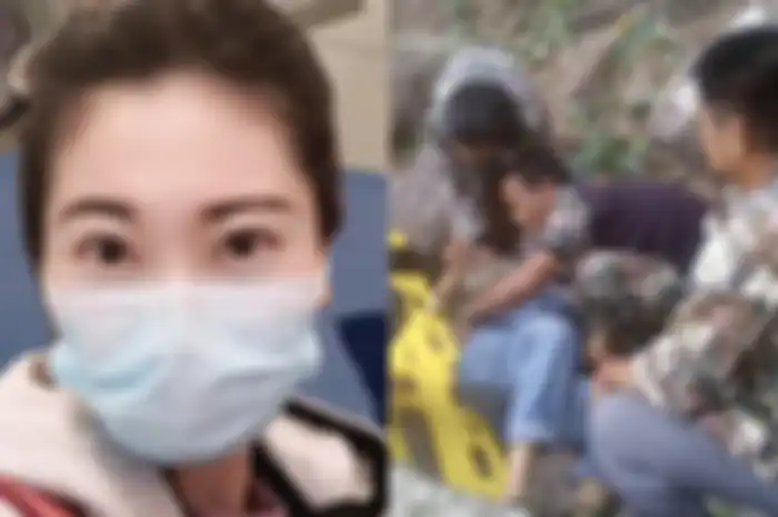 Wanita hamil didorong suaminya dari tebing.