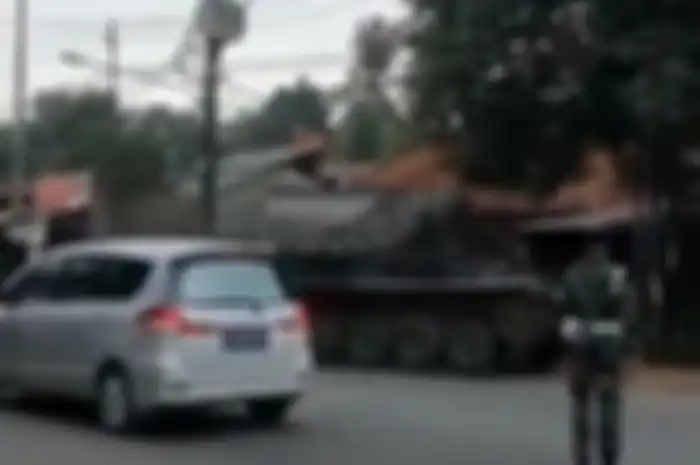 Geger Tank TNI Dikerahkan untuk Penyekatan Mudik di Perbatasan Bekasi-Bogor, Ini Faktanya