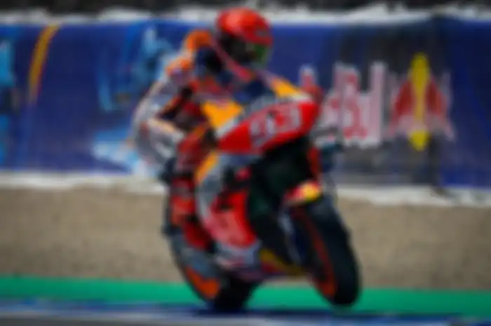 Pembalao Repsol Honda, Marc Marquez bikin kejutan di FP3 MotoGP Prancis 2021.