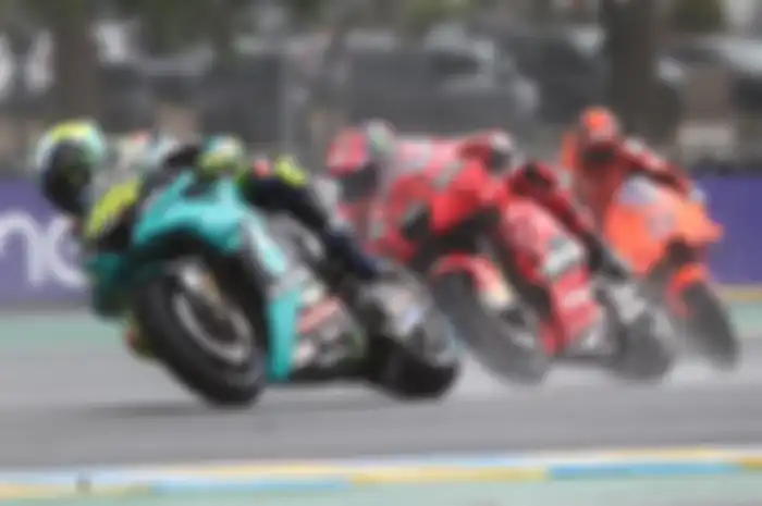 Valentino Rossi kompetitif di MotoGP Prancis 2021, Minggu (16/5/2021). Sayang sulit menghadapi atau melawan ciri khas sirkut Le Mans soal perubahan kondisi cuaca