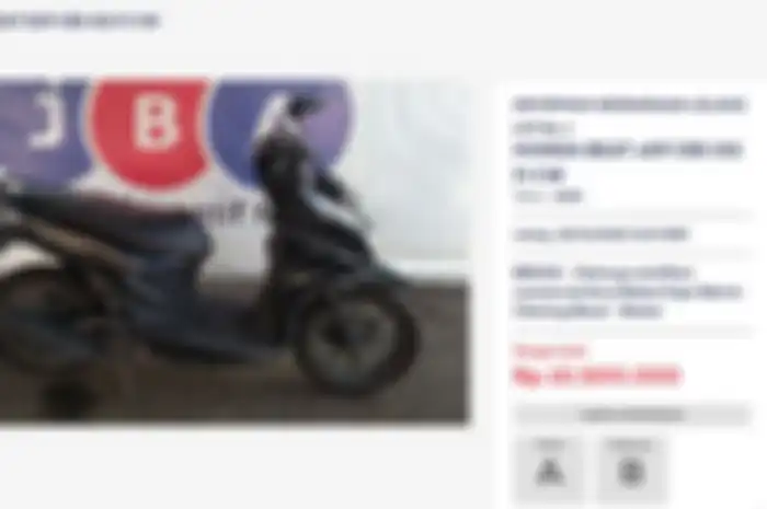 Wow, Honda BeAT dilelang segini, STNK dan BPKB lengkap, pajak hidup.