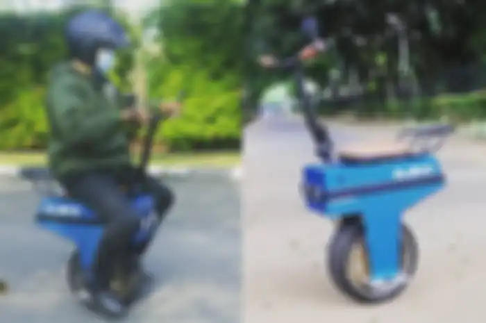Imut motor listrik roda satu desain mirip Motocompo, harganya cuma segini.