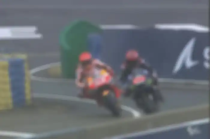 Terungkap, kenapa Marc Marquez tidak dihukum saat salip Fabio Quartararo saat di pit in MotoGP Prancis 2021.