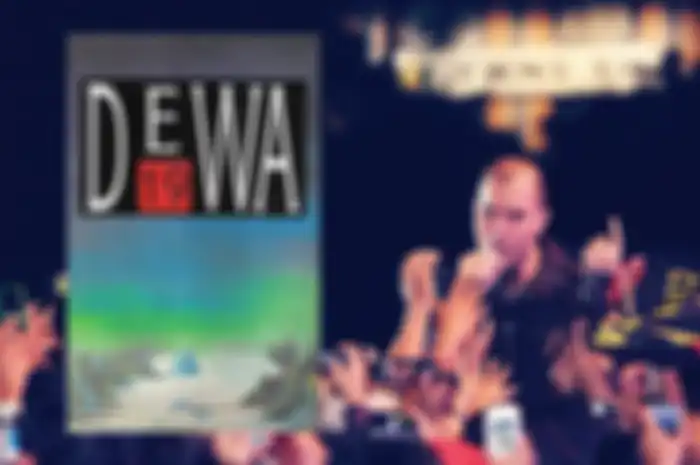 Ahmad Dhani dan cover album perdana Dewa 19.