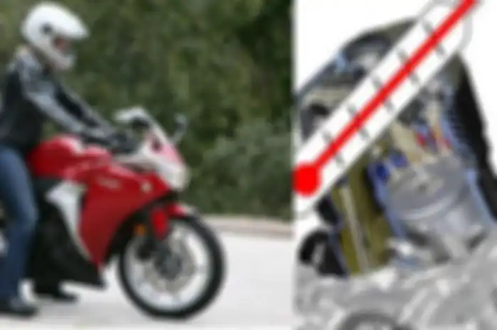 Ilustrasi memanaskan motor injeksi.