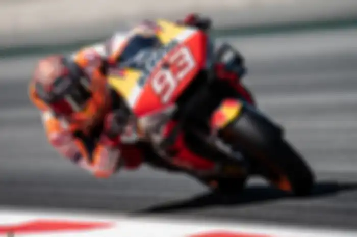 Pembalap skuat Repsol Honda Team Marc Marquez pamer bukti di tes MotoGP Catalunya 2021, Senin (7/5/2021). Bikin rival wajib waspada
