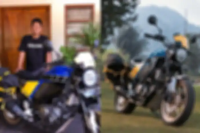 Chandra dari Pickers Store dengan Yamaha XSR 155 Overlander