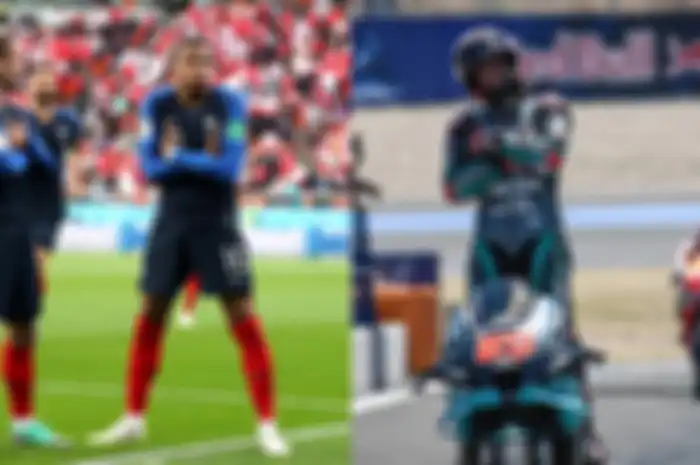 Euro 2020, gaya selebrasi Kylian Mbappe pernah ditiru pembalap MotoGP ini