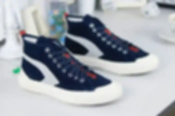 Sneakers High Navy Contrust Footwear