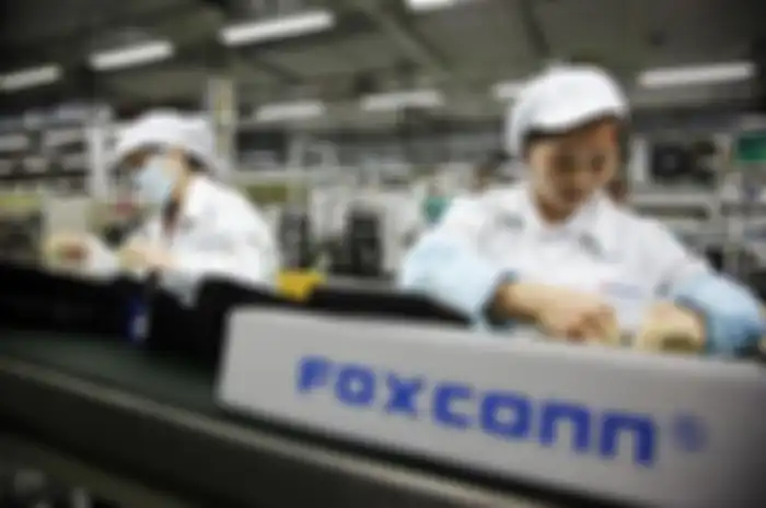 Ilustrasi pekerja Foxconn