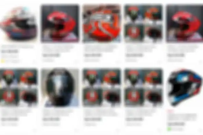 Harga helm Shoei X-14 clone di marketplace