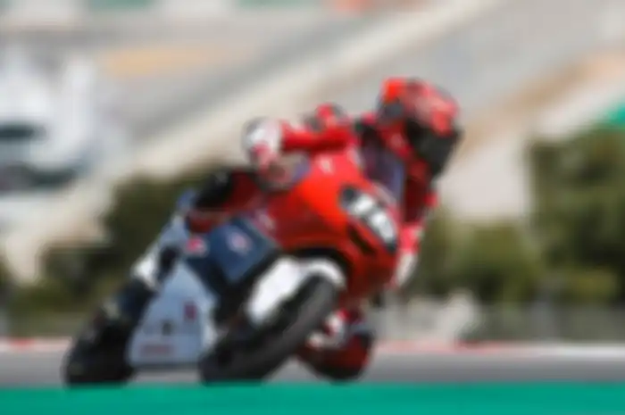Pembalap Indonesia Mario Suryo Aji berlaga di FIM CEV Repsol Portugal 2021 di kelas Moto3 hari ini, Minggu (4/7/2021)